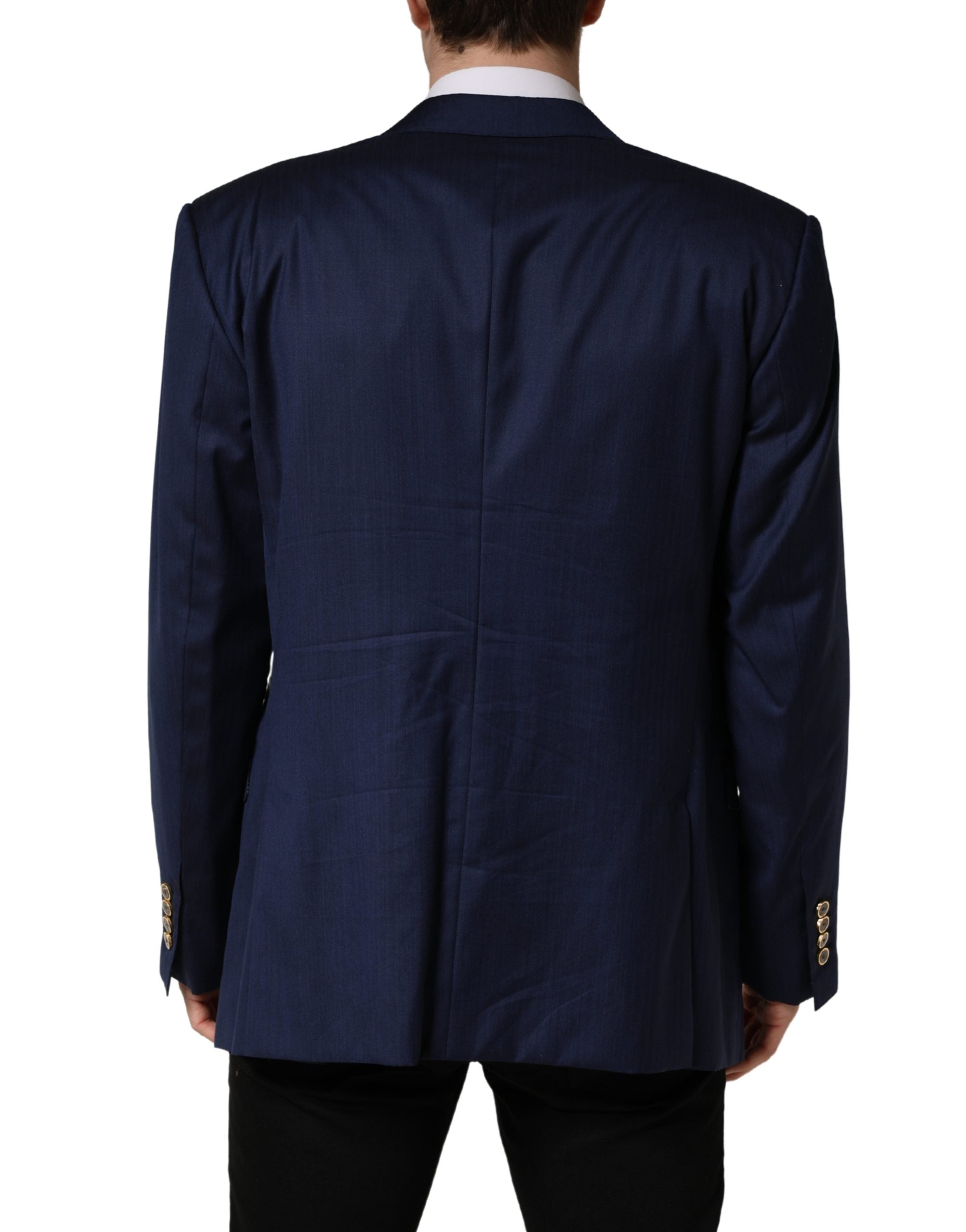 Dolce & Gabbana Blue Single Breasted 2 Button Suit Men's Jacket