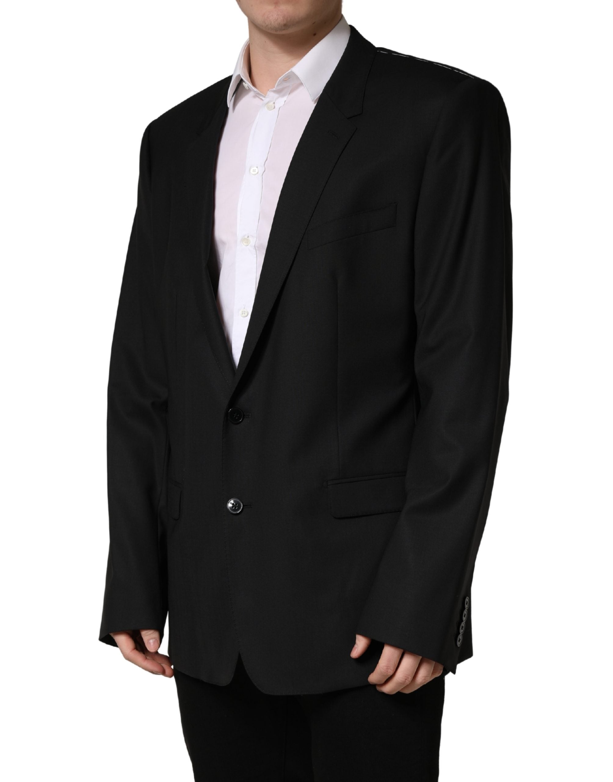Dolce & Gabbana Black Single Breasted 2 Button Suit Men's Jacket
