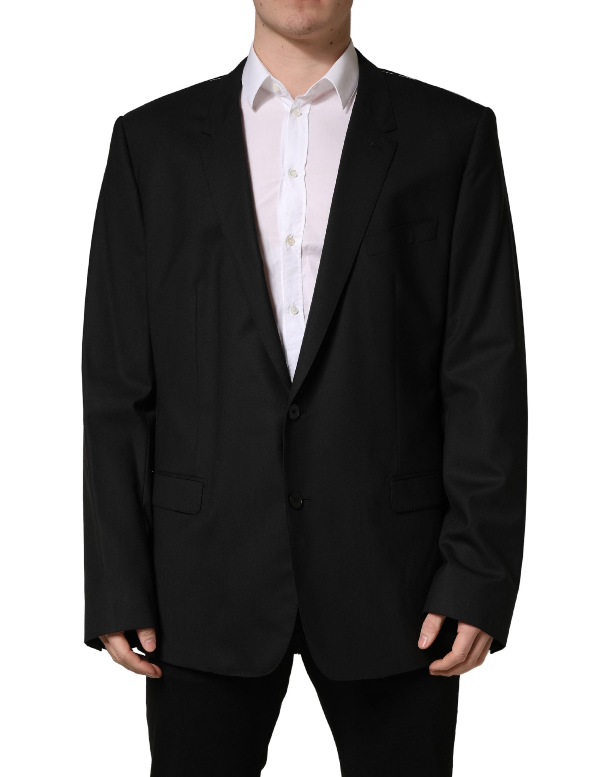 Dolce & Gabbana Black Single Breasted 2 Button Suit Men's Jacket