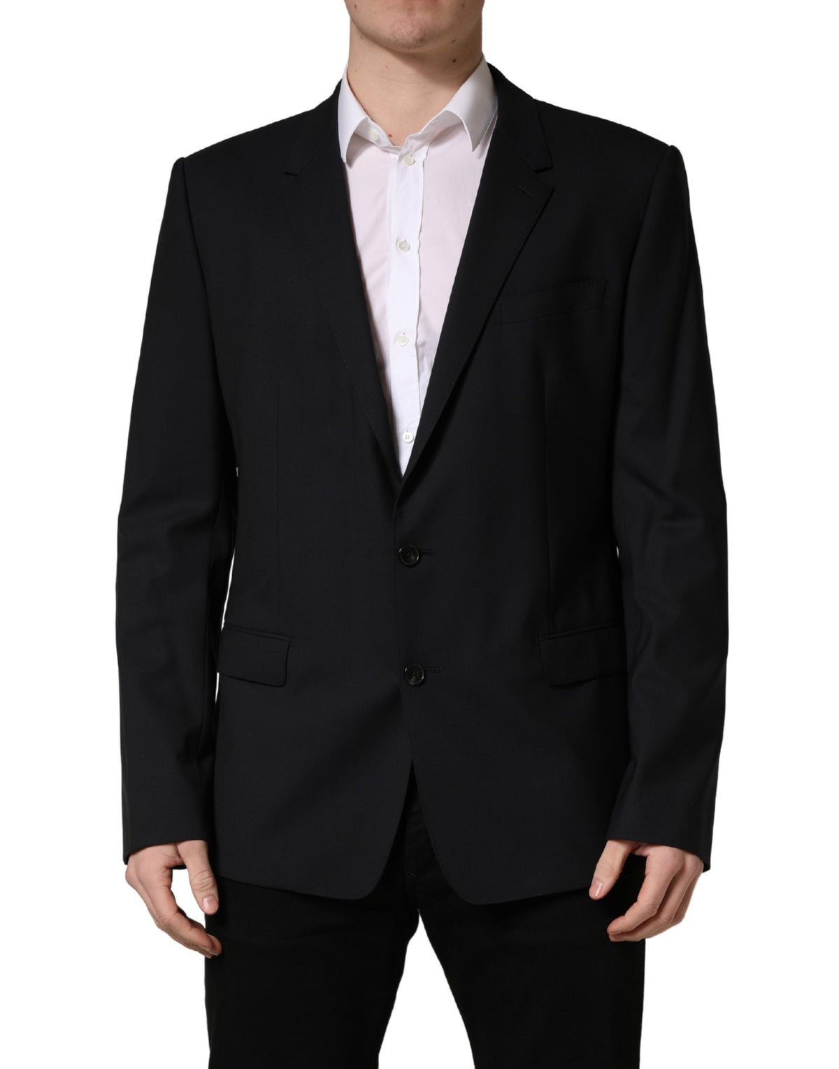 Dolce & Gabbana Blue Single Breasted 2 Button Suit Men's Jacket
