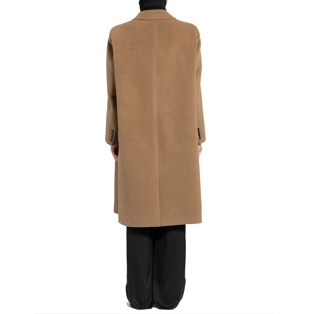 Saint Laurent Brown Wool Men's Coat