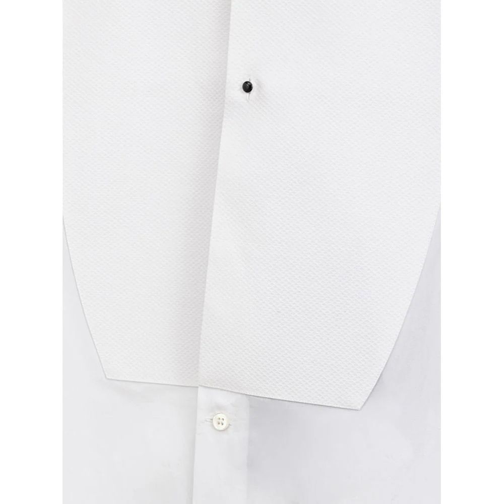 Dolce & Gabbana White Cotton Dress Men's Shirt