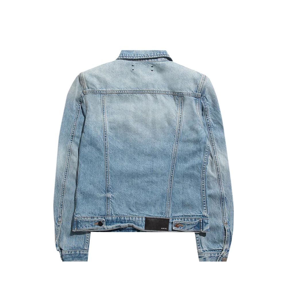 Amiri Blue Cotton Denim Women's Jacket