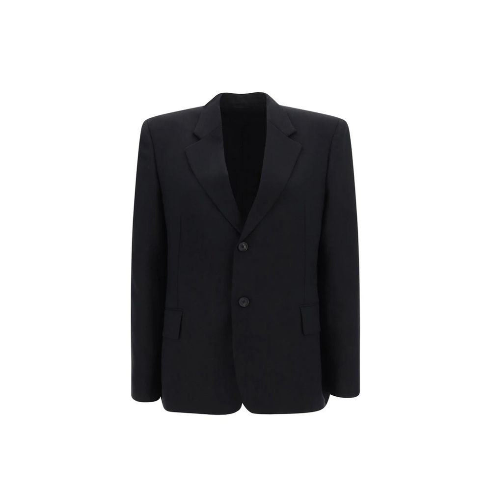 Balenciaga Black Wool Full-Length Women's Jacket