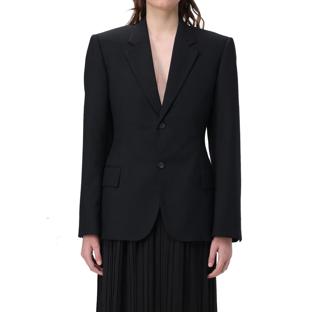 Balenciaga Black Wool Full-Length Women's Jacket