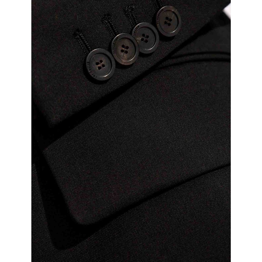 Balenciaga Black Wool Full-Length Women's Jacket