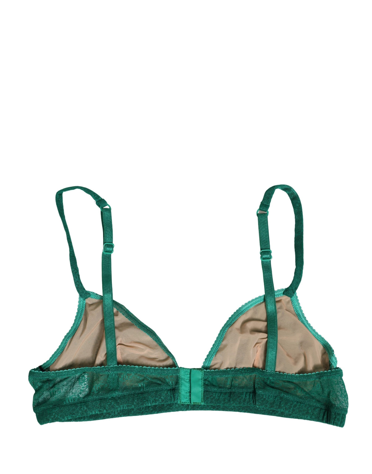 Dolce & Gabbana Green Nylon Stretch Soft Cup Brassiere Women's Underwear