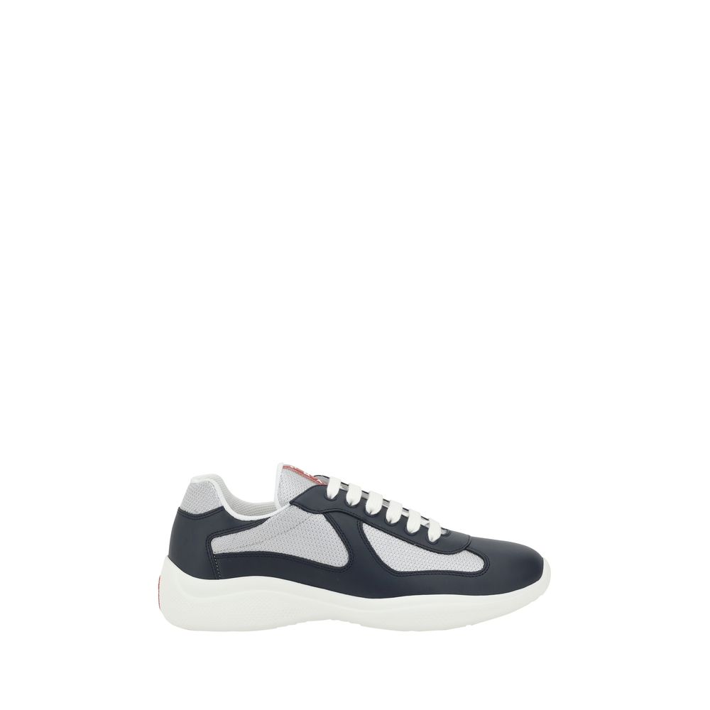 Prada Blue Polyamide Athletic Men's Sneakers