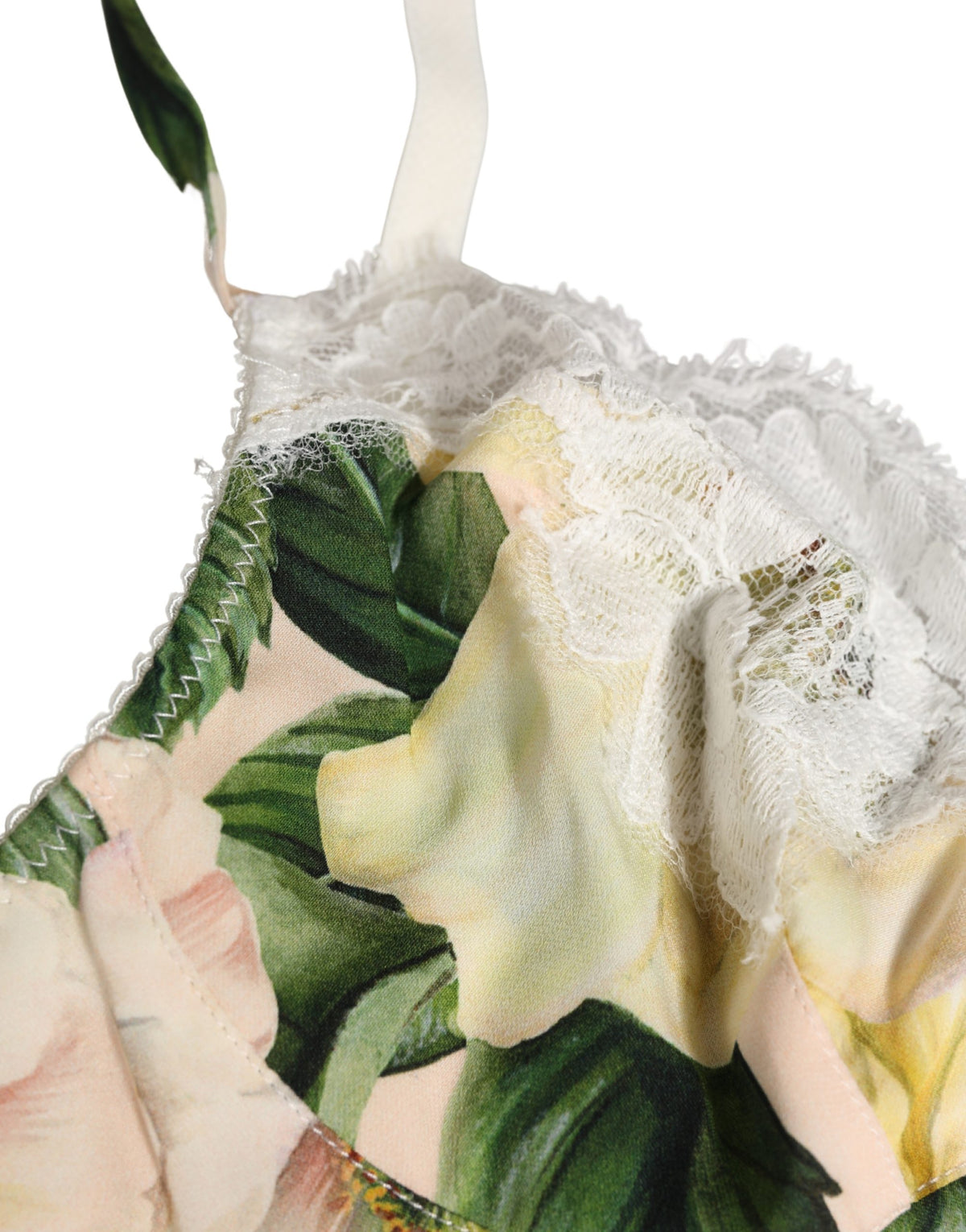 Dolce & Gabbana Multicolor Floral Print Soft Cup Bra Women's Underwear