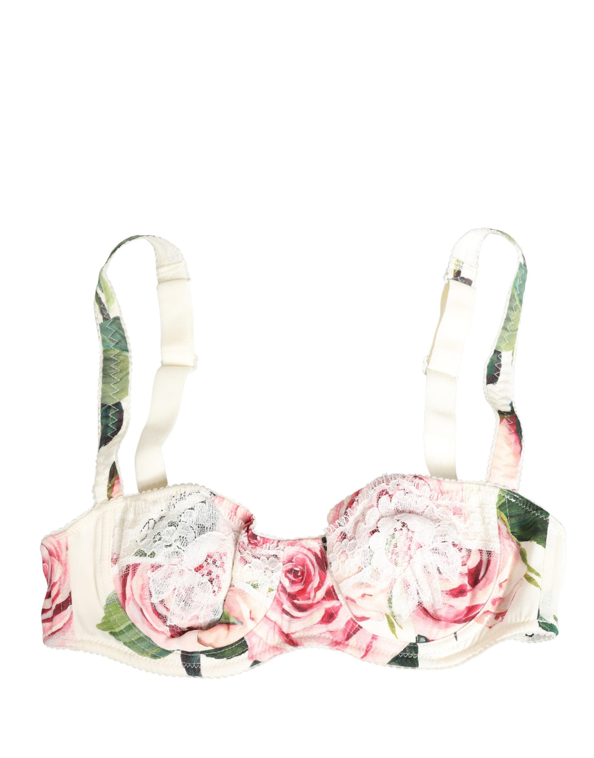 Dolce & Gabbana Multicolor Floral Semi-Pad Underwire Women's Underwear