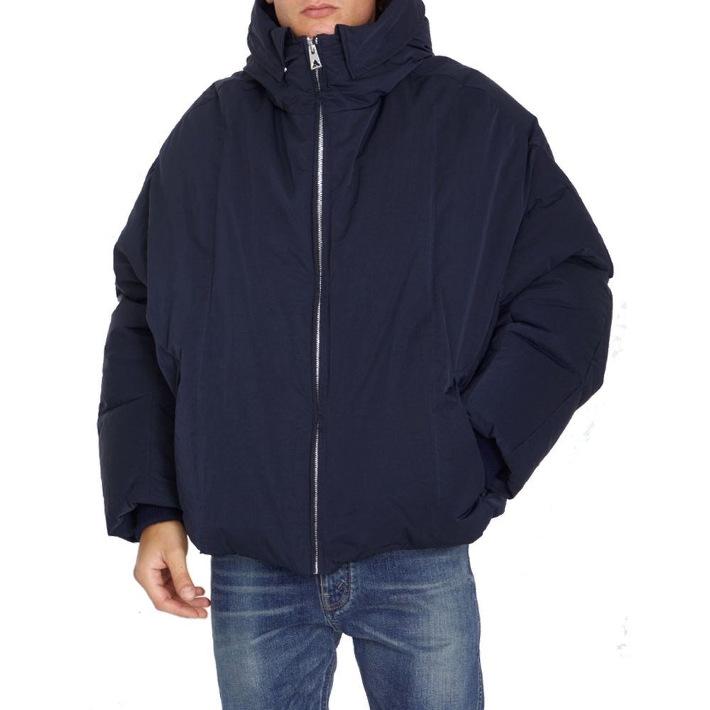 Bottega Veneta Blue Polyamide Full-Length Men's Jacket