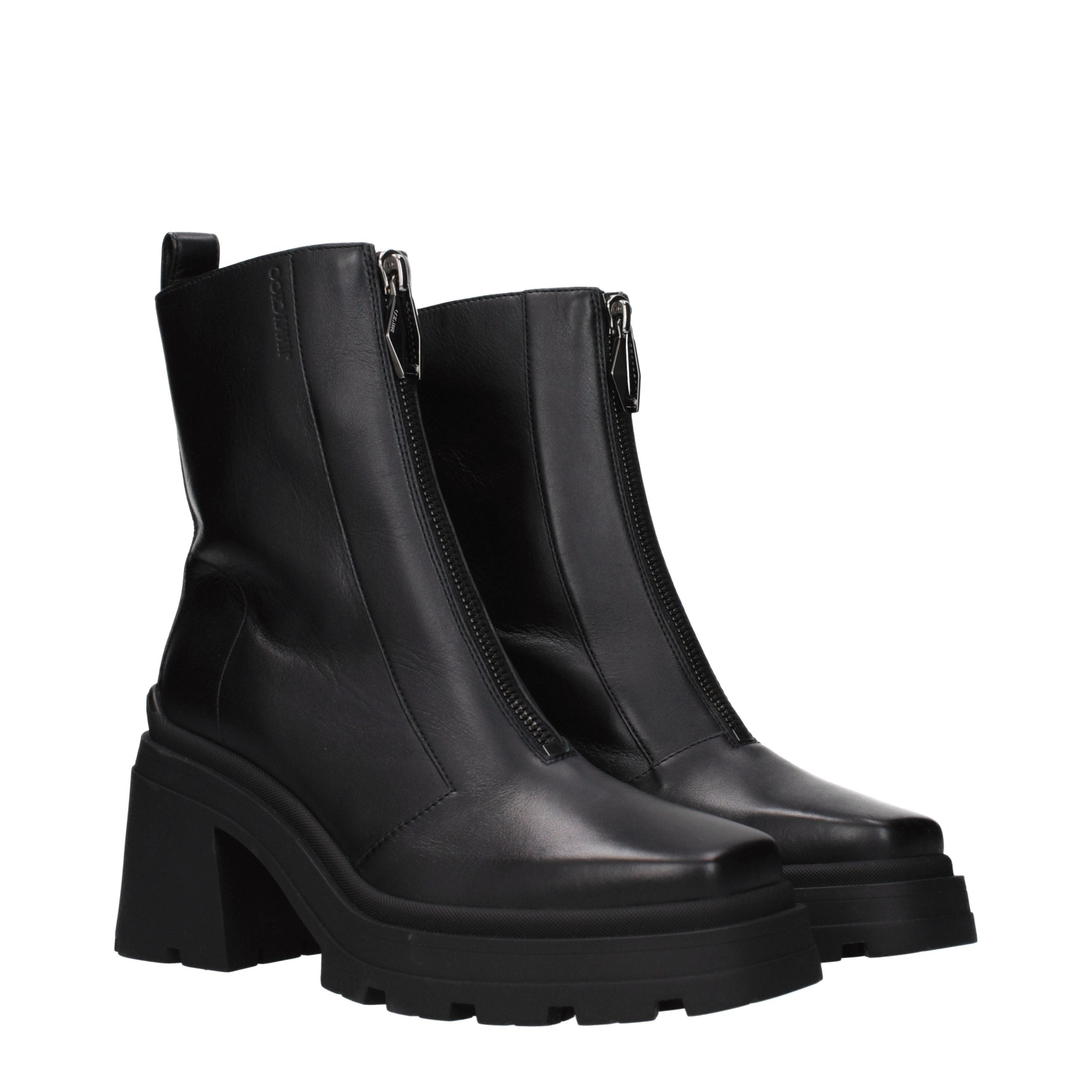 Jimmy Choo Black Leather Ankle Women's Boots