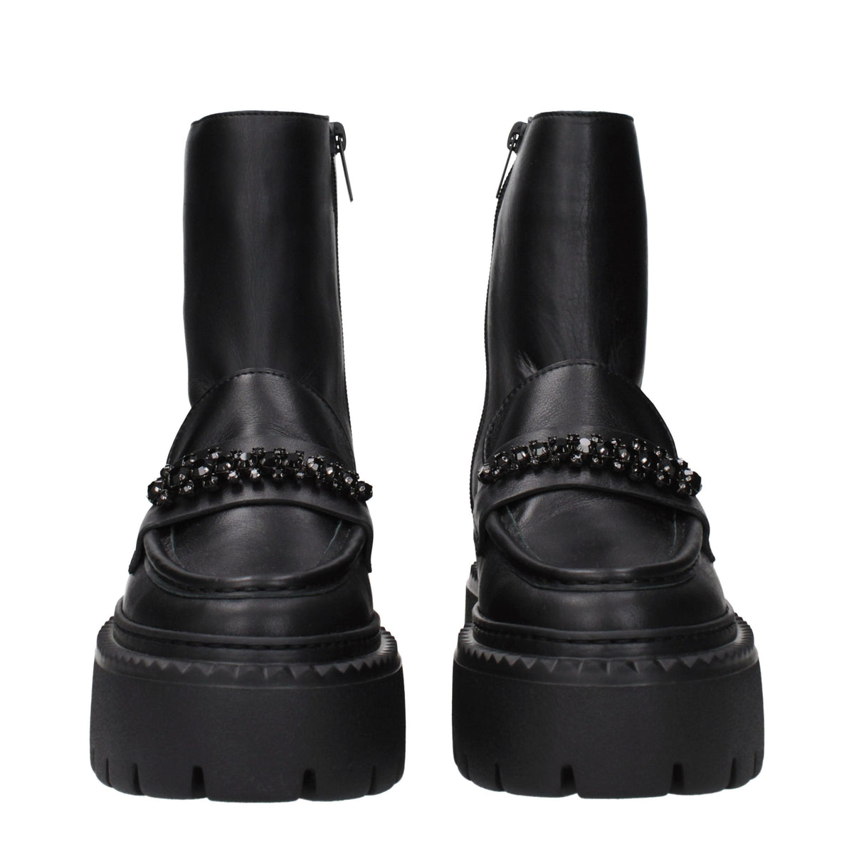 Jimmy Choo Black Leather Ankle Women's Boots