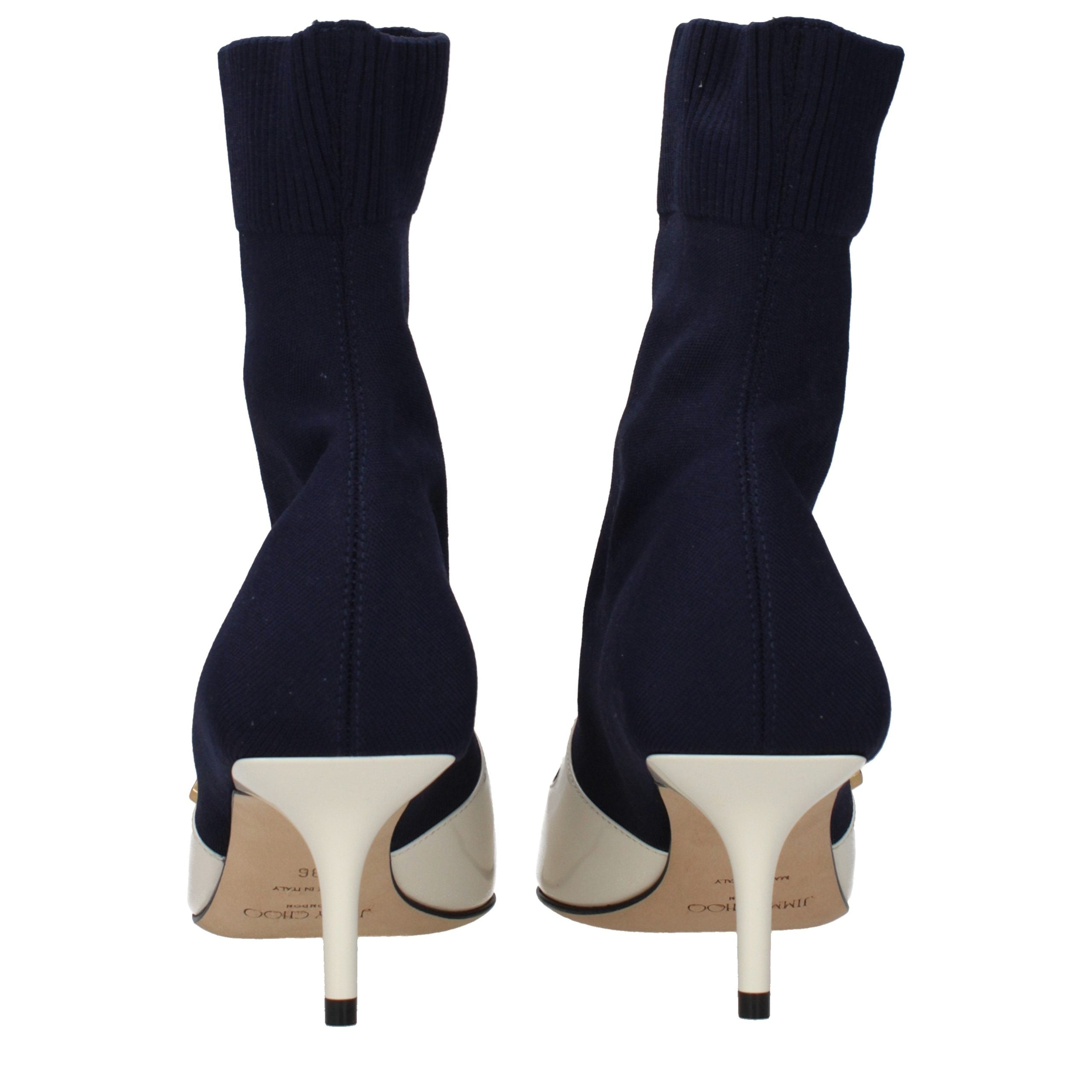 Jimmy Choo Blue Fabric Ankle Women's Boots