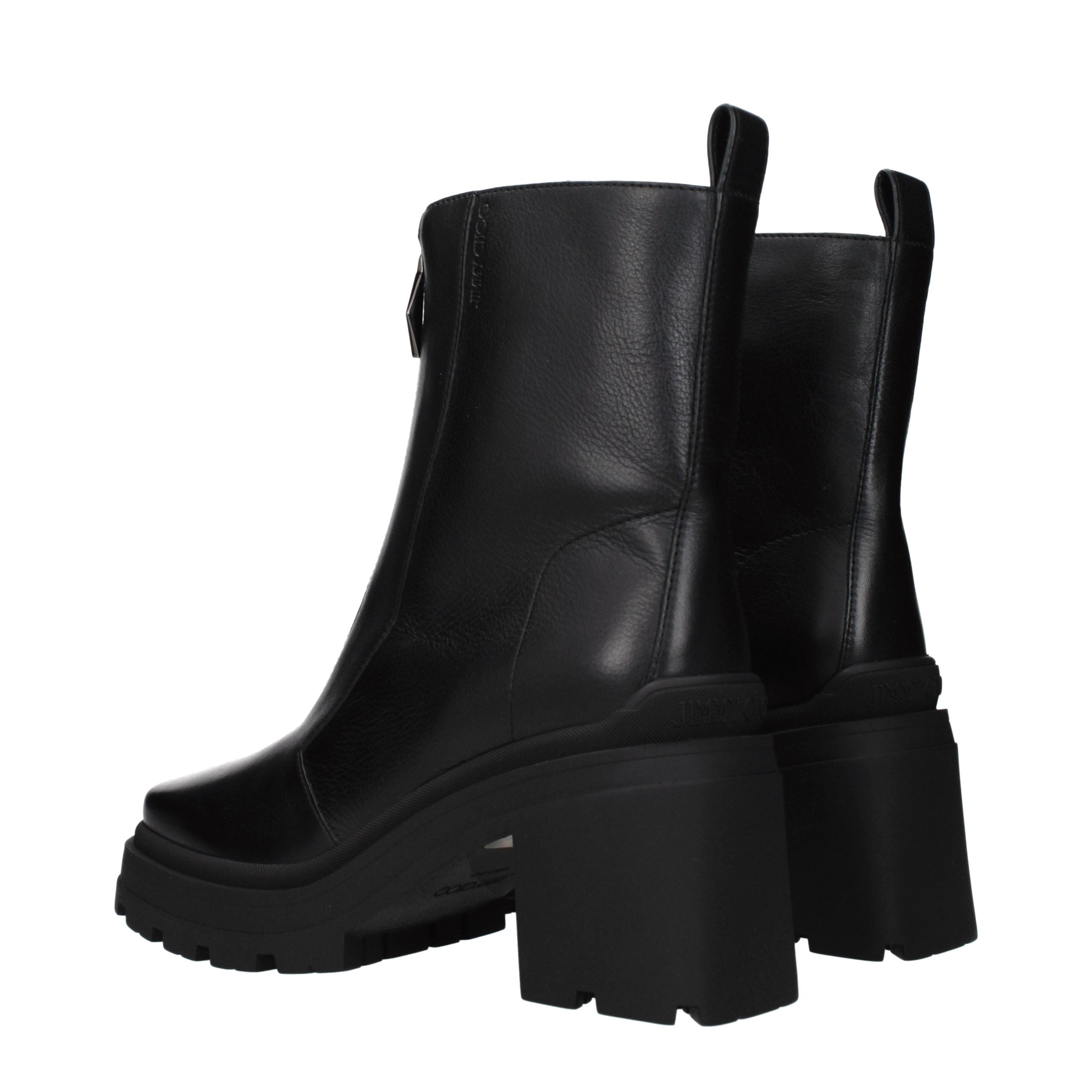 Jimmy Choo Black Leather Ankle Women's Boots