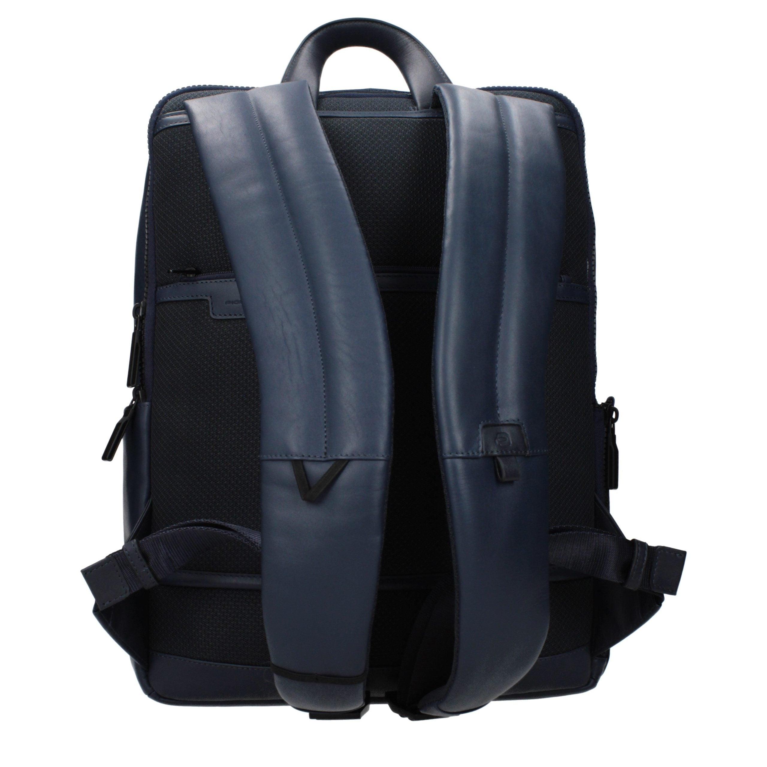 Piquadro Blue Leather Men's Backpack