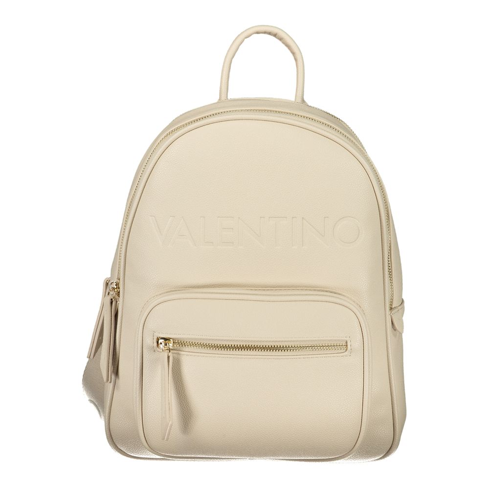 Mario Valentino Beige Polyurethane Women's Women's Backpack