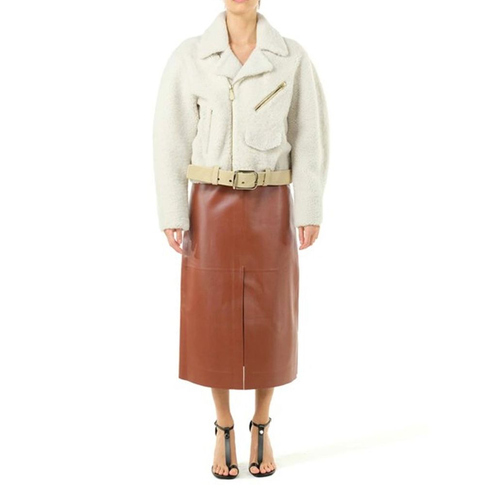 Chloé Beige Polyester Full-Length Women's Jacket