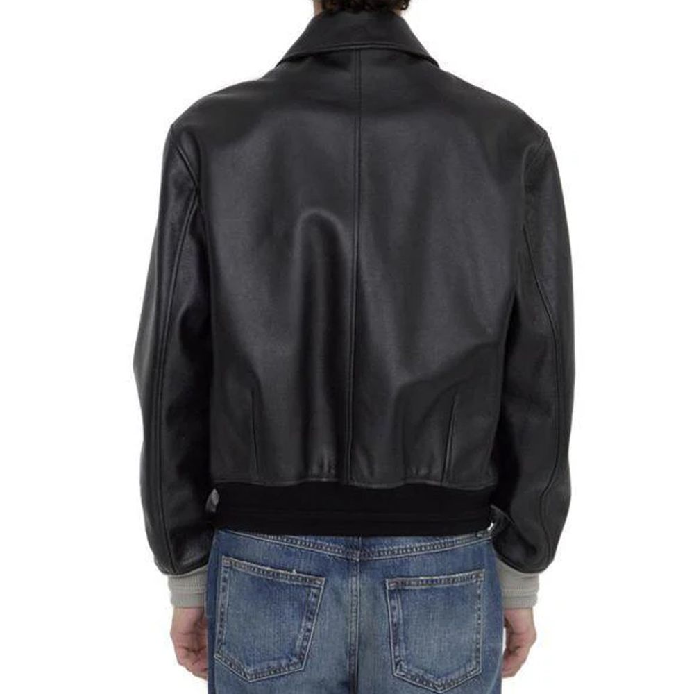 Dior Black Calfskin Leather Men's Jacket