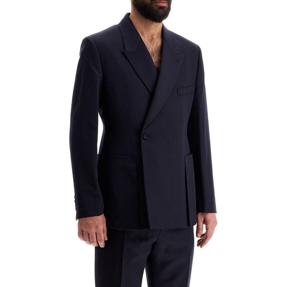 Dior Blue Virgin Wool Men's Blazer