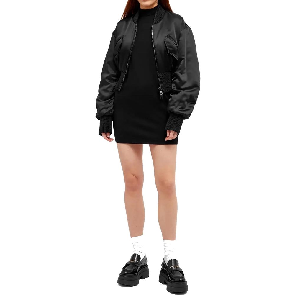 Dolce & Gabbana Black Acetate Women's Bomber