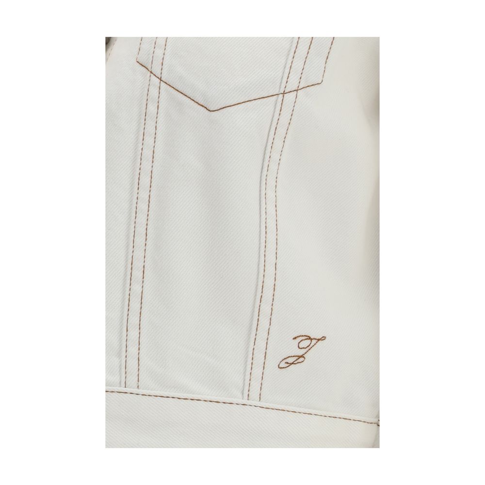 Jacquemus White Cotton Denim Women's Jacket