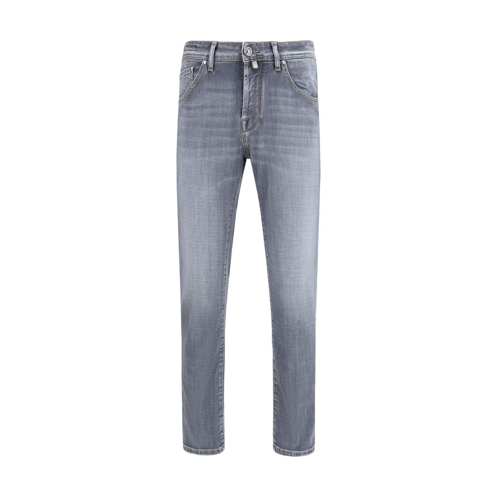 Jacob Cohen Blue Cotton Slim Fit Men's Jeans