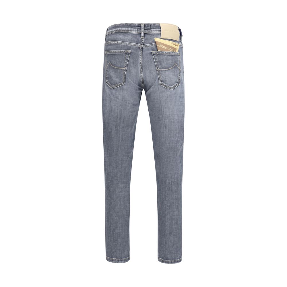 Jacob Cohen Blue Cotton Slim Fit Men's Jeans
