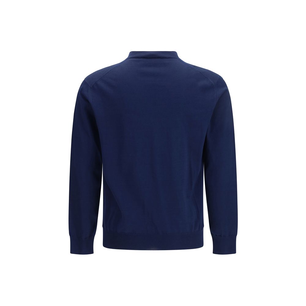 Prada Blue Cotton Men's Sweatshirt