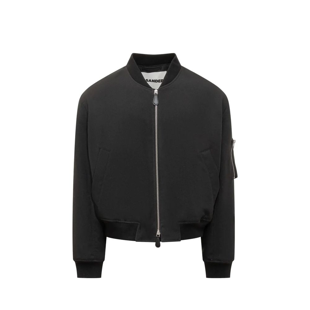 Jil Sander Black Polyester Men's Bomber