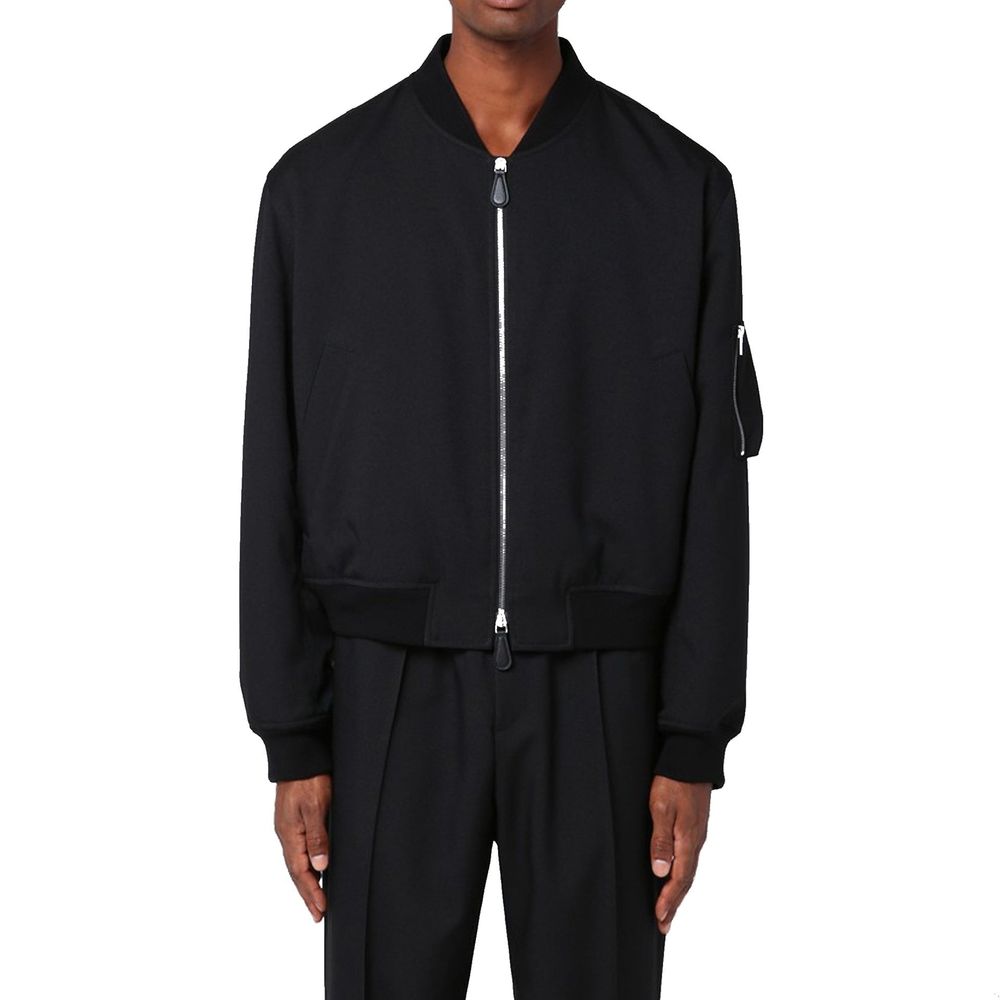 Jil Sander Black Polyester Men's Bomber