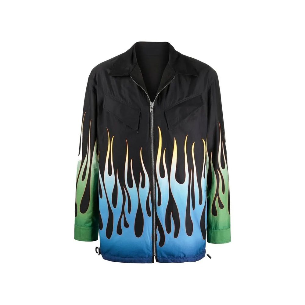 Kenzo Black Cotton Full-Length Men's Jacket