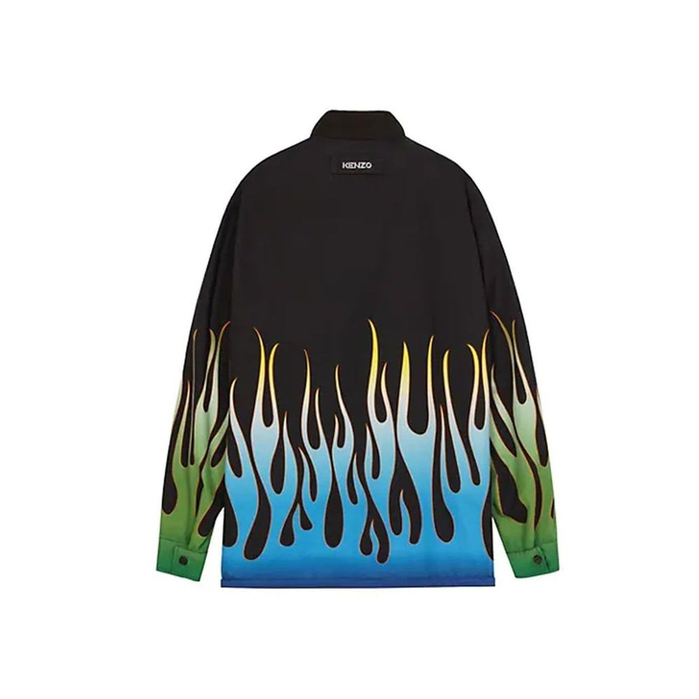 Kenzo Black Cotton Full-Length Men's Jacket