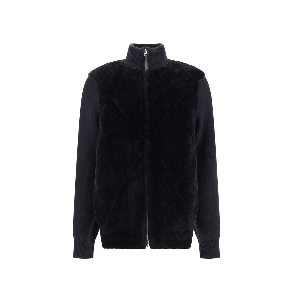 Loewe Black Lamb Fur Full-Length Women's Jacket