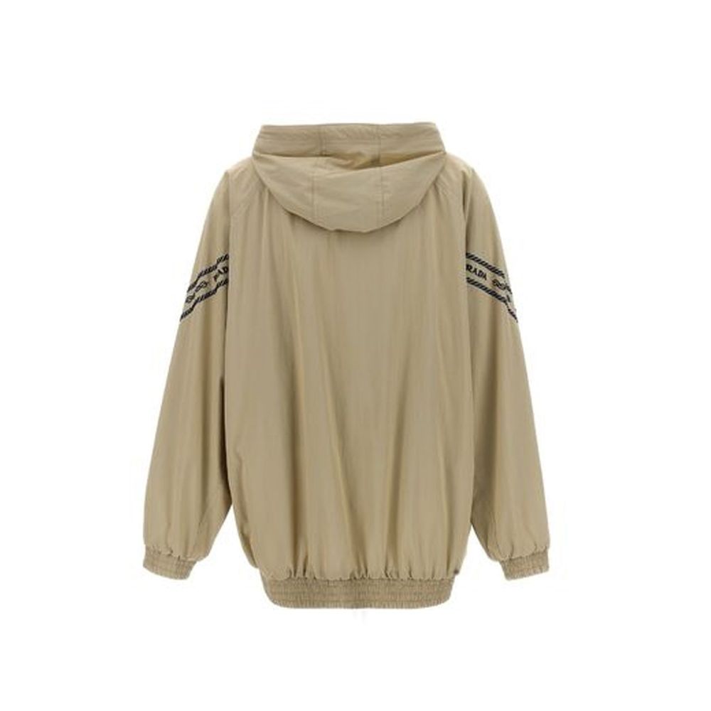 Prada Beige Cotton Full-Length Women's Jacket