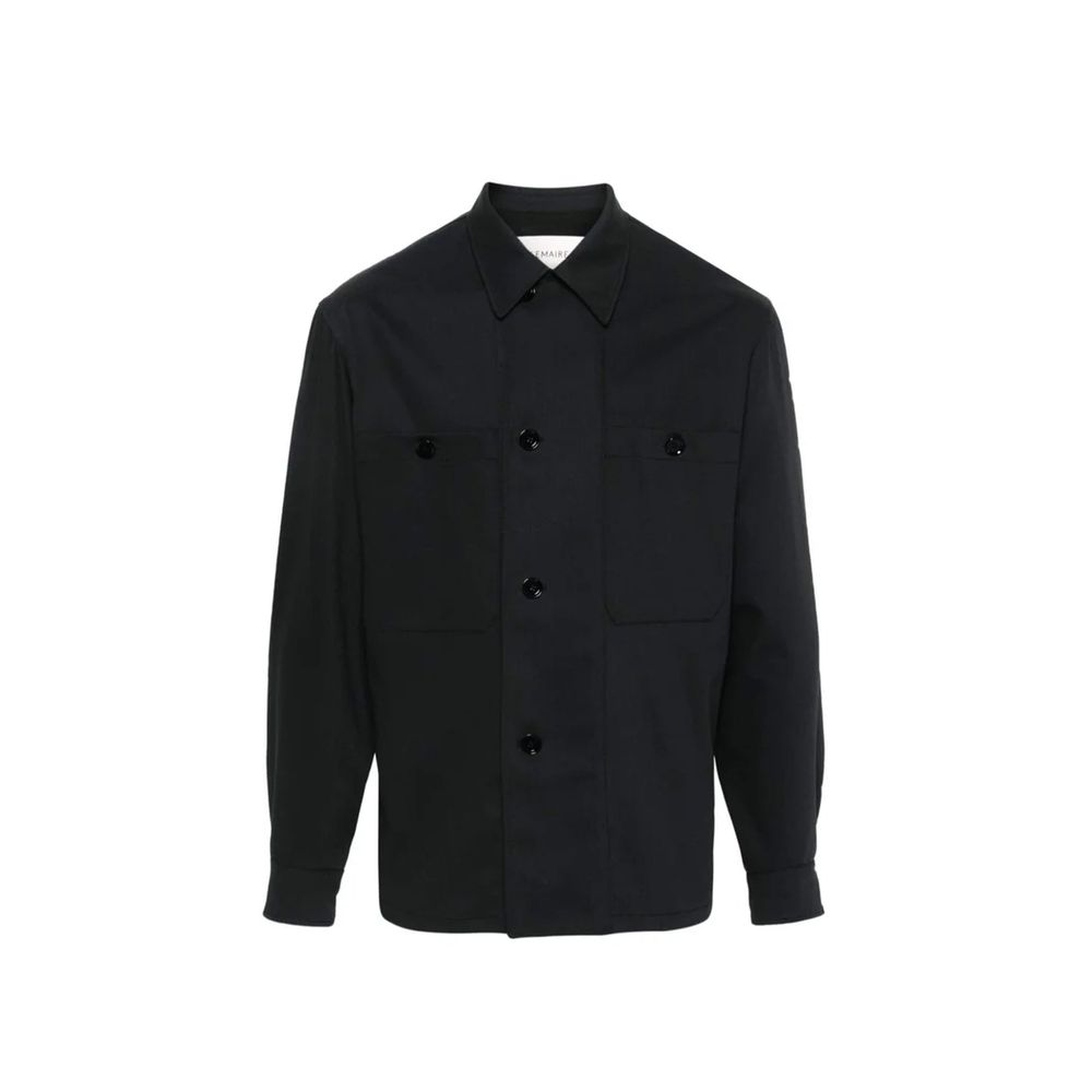 Lemaire Black Virgin Wool Men's Coat