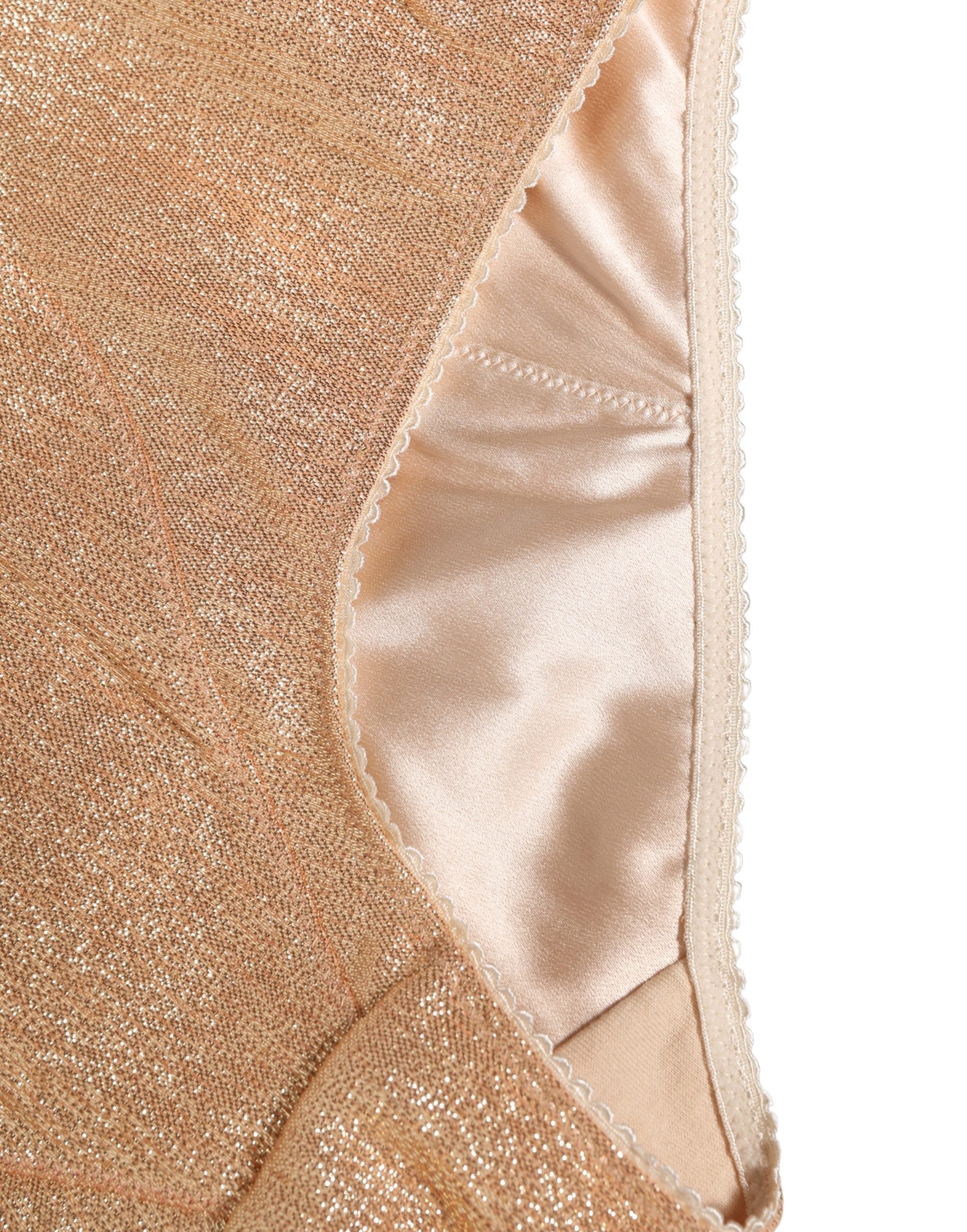 Dolce & Gabbana Beige Silk Blend High Waist Girdle Panty Women's Underwear