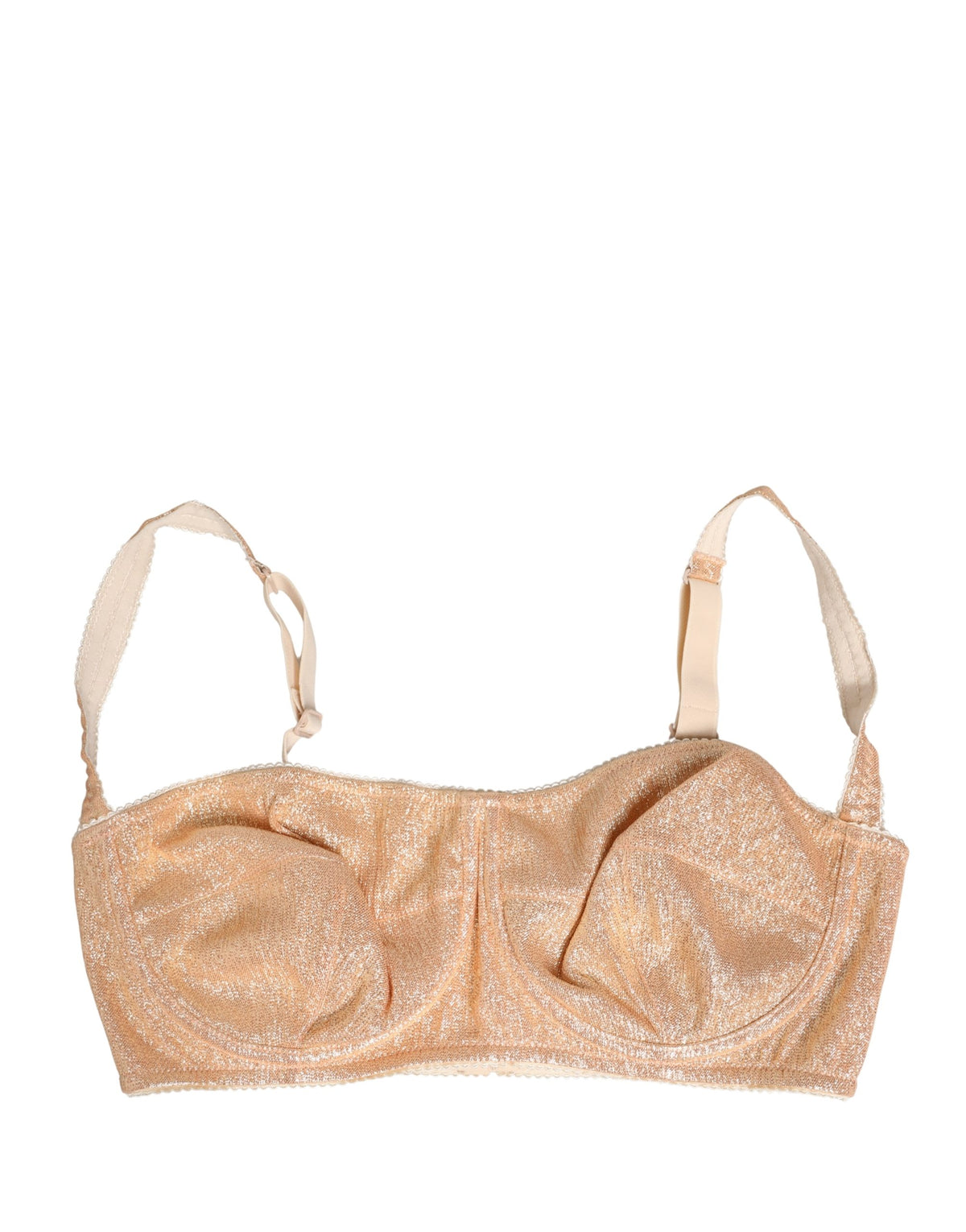 Dolce & Gabbana Beige Semi-Pad Underwire Balconette Bra Women's Underwear