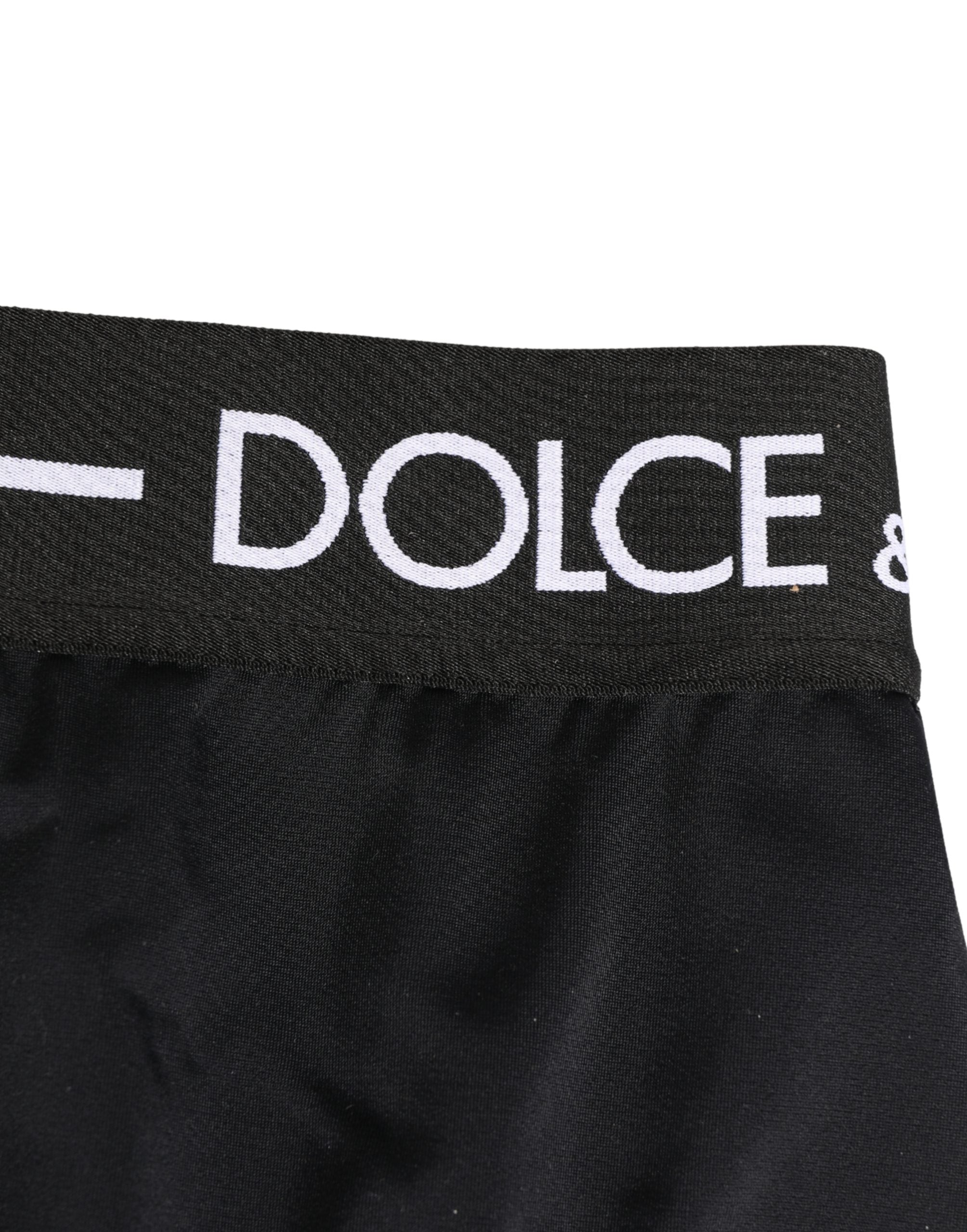 Dolce & Gabbana Black Logo Waistband Coulotte Panty Women's Underwear