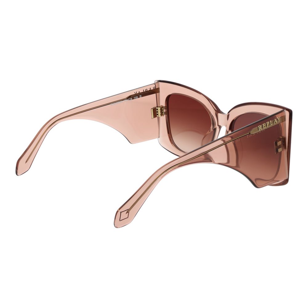 Replay Pink Plastic Women's Sunglasses