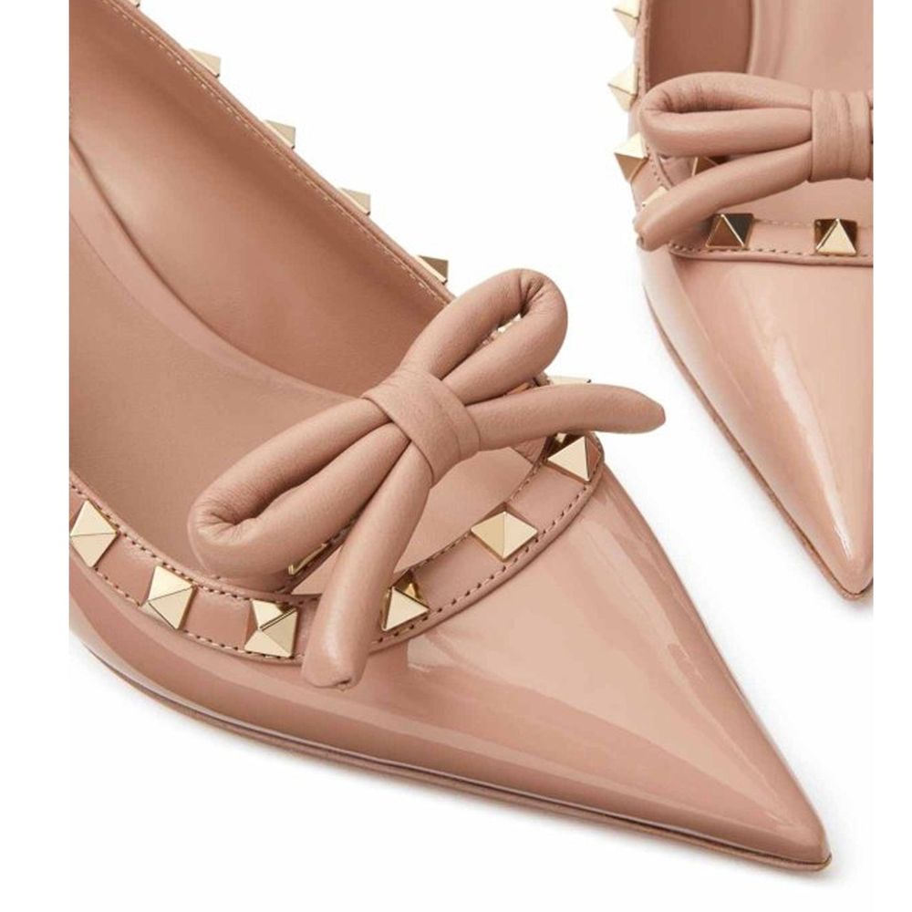 Valentino Garavani Beige Calfskin High Heel Women's Pumps