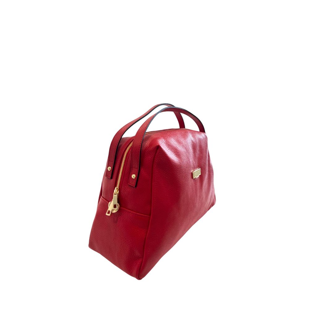 Baldinini Trend Red Leather Women Shoulder Women's Bag