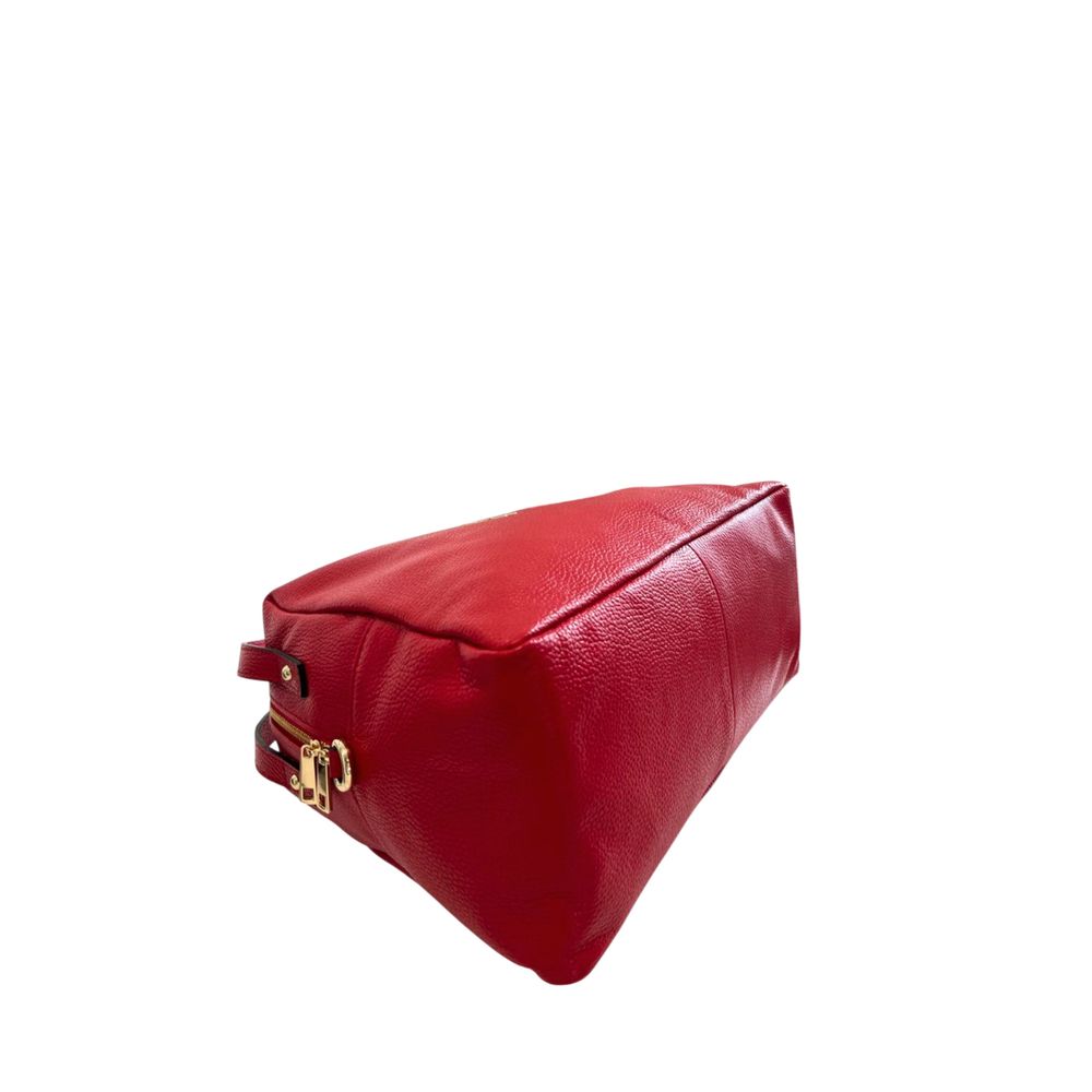 Baldinini Trend Red Leather Women Shoulder Women's Bag