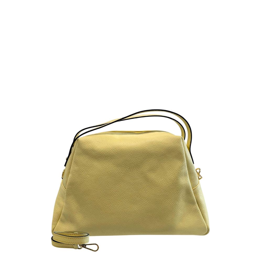 Baldinini Trend Yellow Leather Women Shoulder Women's Bag