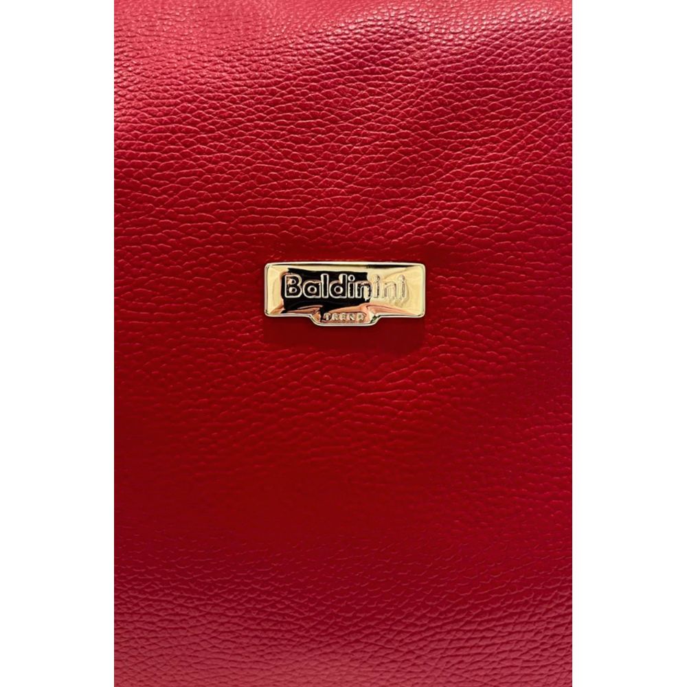 Baldinini Trend Red Leather Women Shoulder Women's Bag