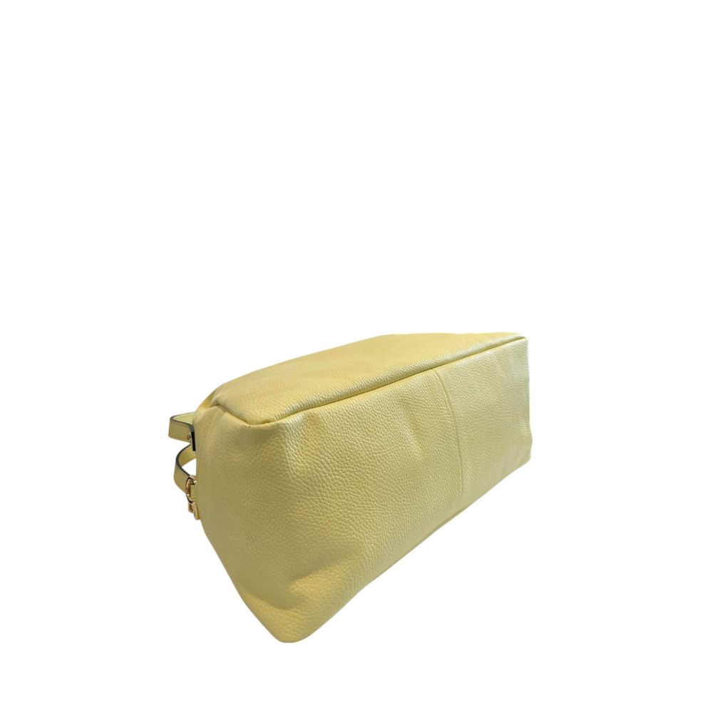 Baldinini Trend Yellow Leather Women Shoulder Women's Bag