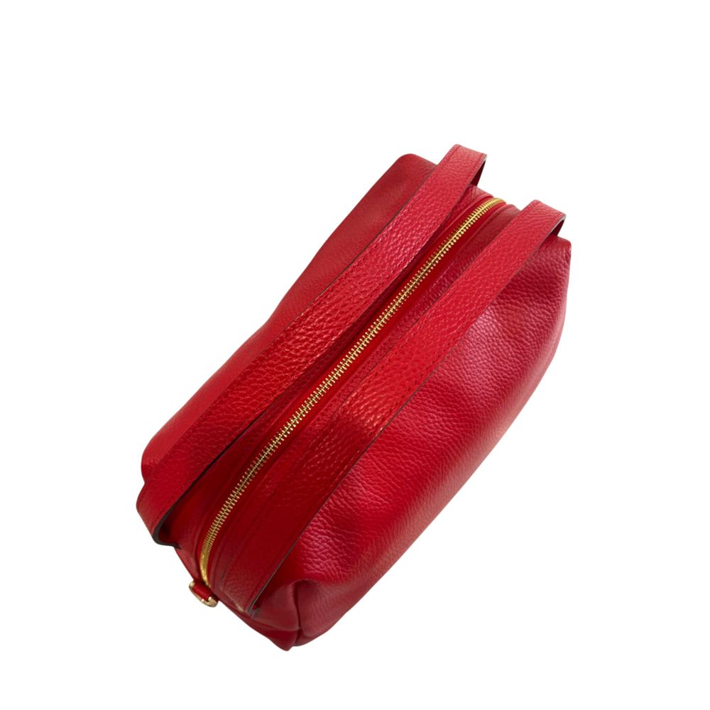 Baldinini Trend Red Leather Women Shoulder Women's Bag