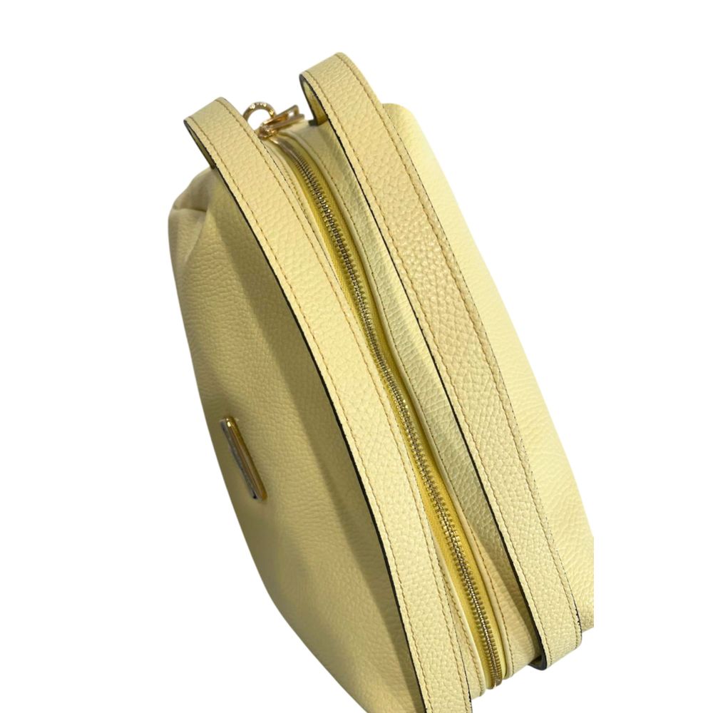 Baldinini Trend Yellow Leather Women Shoulder Women's Bag