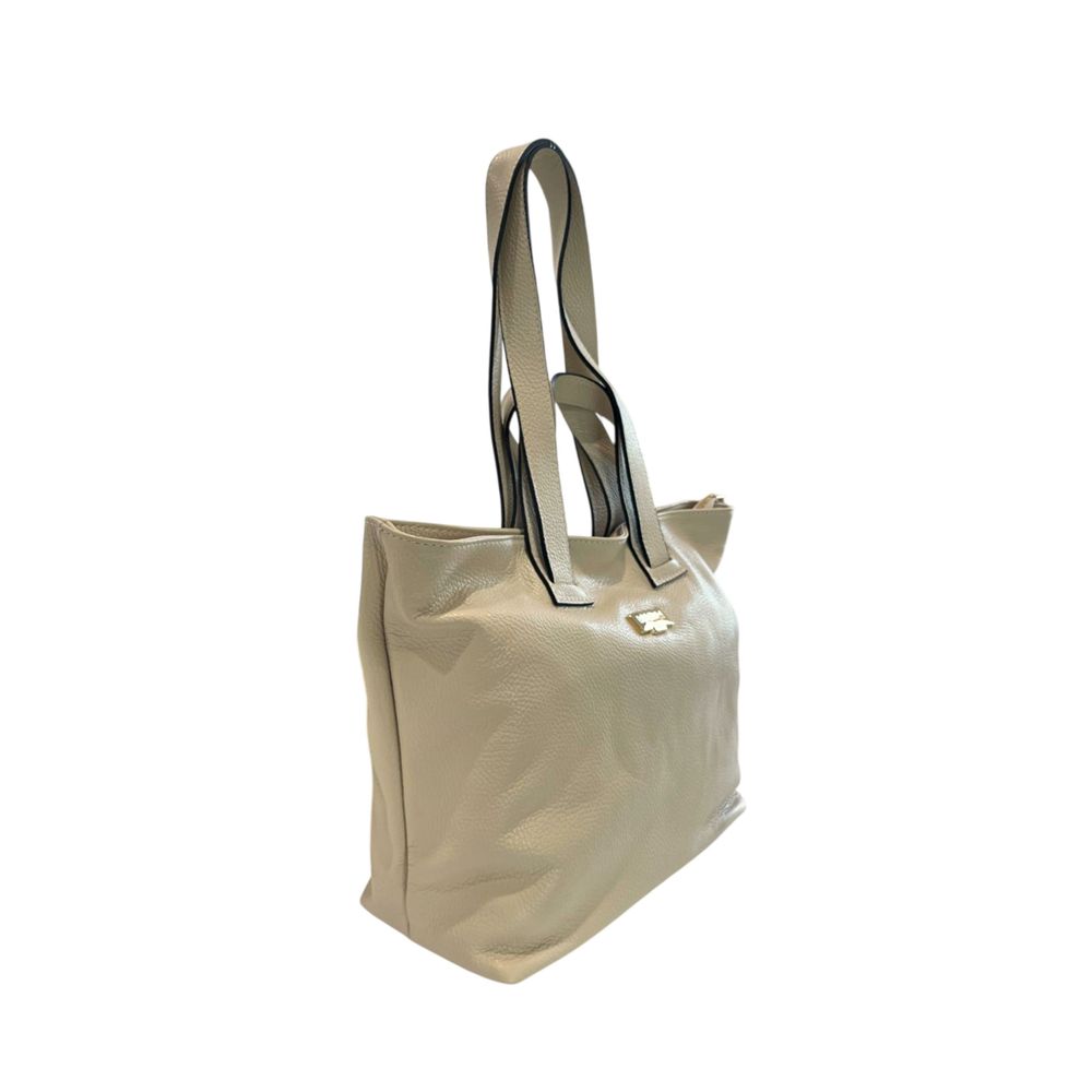 Baldinini Trend Beige Leather Women Shoulder Women's Bag