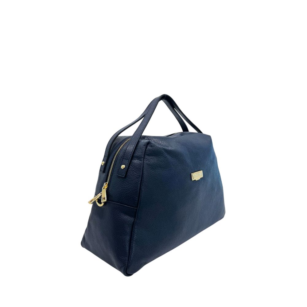 Baldinini Trend Blue Leather Women Women's Bag